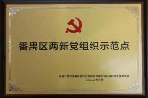 喜讯！德信体育app_德信·体育（DexinSports）官方网站
集团党支部荣获“番禺区两新党组织示范点”